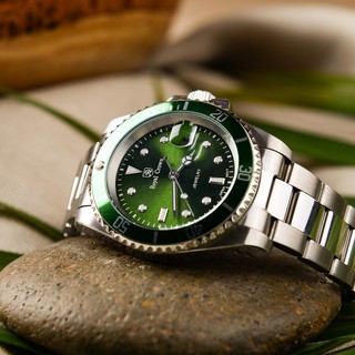 นาฬิกา Royal crown รุ่น Submariner (สีเขียว) ⚜ แถมฟรีสาย NATO ! (มูลค่า 390.-)