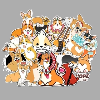 ✨พร้อมส่ง✨สุนัขโกลเด้น japan shiba dog cat STICKER 50แผ่น กันน้ำ สติ๊กเกอร์ กระโปรงหลังรถ