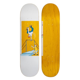 OXELO กระดานสเก็ตบอร์ดรุ่น 120 Bruce ขนาด 8.5" (สีเหลือง) 8.5" Skateboard Deck 120 Bruce - Yellow