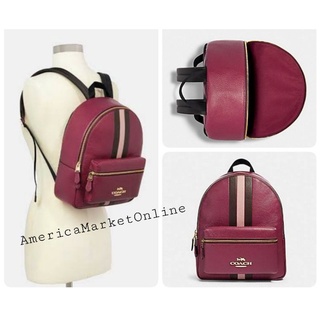 เป้หนัง COACH/ JES BACKPACK WITH VARSITY STRIPE (COACH F89167)