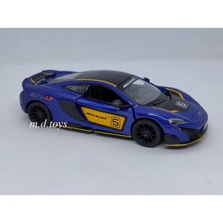 รถโมเดลเหล็ก McLaren 675LT with printing 1/36