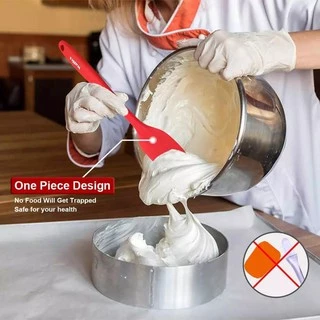 Walfos 5 Pcs. / Set Non-Stick Silicone Spatula Baking Pastry Heat-Resistant Kitchen Utensil Cooking Tool