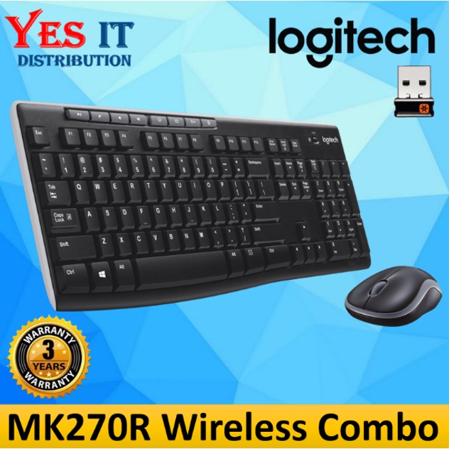 LOGITECH MK270R เมาส์คีย์บอร์ดไร้สาย COMBO
