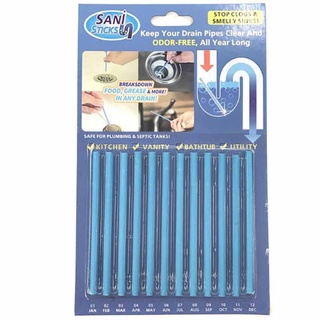 แท่งเอนไซม์สลายท่อตัน Sani Sticks ล้างท่อระบายน้ำToilet kitchen pipe cleaner