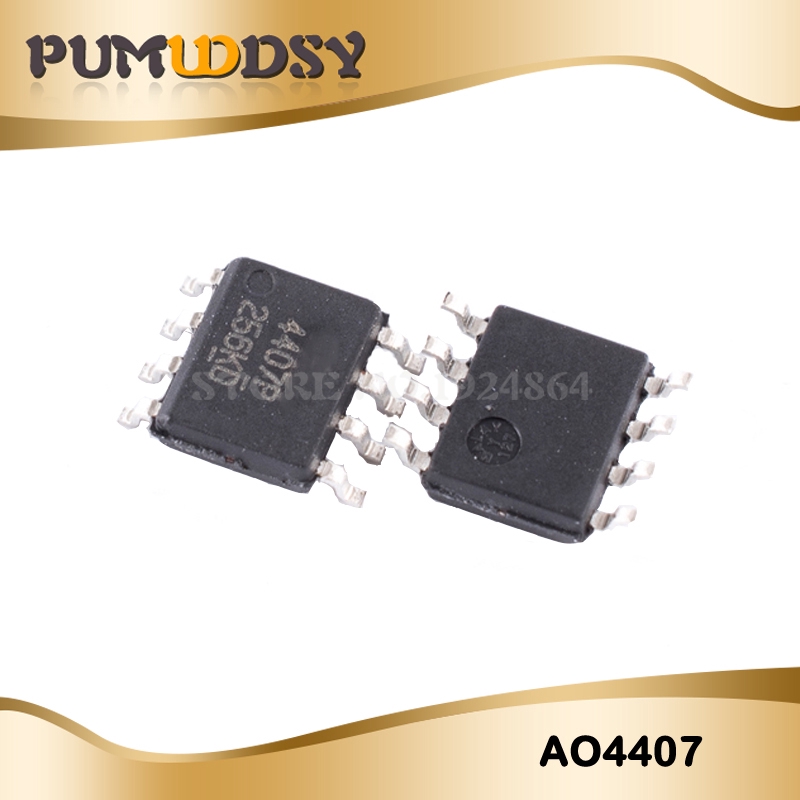 10 ชิ้น AO4407A SOP8 AO4407 SOP 4407 30V P-Channel MOSFET IC