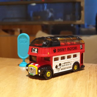 Tomica Disney Motors Transport Double Decker Bus Mickey Mouse.