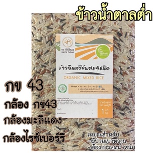 🌾ข้าวอินทรีย์ผสม4ชนิด organic แพคสูญญากาศ 1kg