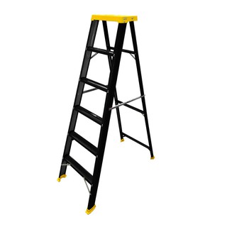 A STYLE LADDER SANKI 6 STEPS BLACK-YELLOW บันไดทรงเอ SANKI 6 ขั้น สีดำ-สีเหลือง บันไดทรงA บันได เครื่องมือช่างและฮาร์ดแว