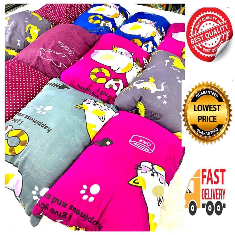 PILLOWS OF CHILDRENS @ GREY MIX COTTON FLUFFY PILLOWS