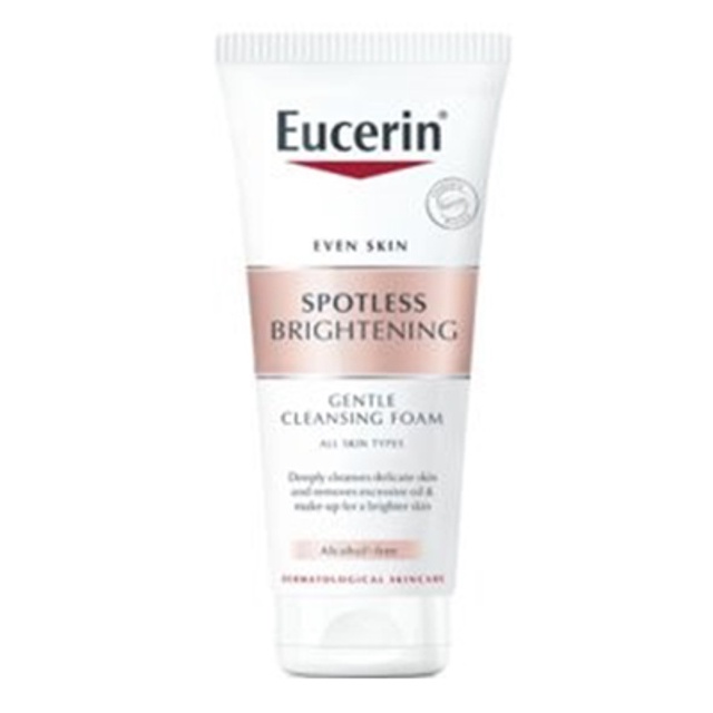 Eucerin Spotless Brightening Cleansing Foam 50g. ยูเซอรีน สปอตเลส ไบร์ทเทนนิ่ง คลีนซิ่ง ล้างหน้า