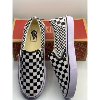 🔥โปรไฟลุก รองเท้าแวนส์ Vans checkerboard slip on