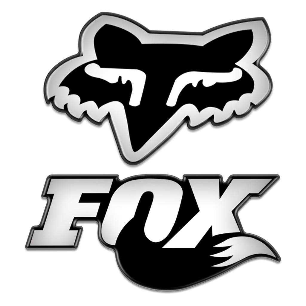 โลโก้ FOX สติ๊กเกอร์ ตราสัญลักษณ์อีพอกซีเรซิน สติ๊กเกอร์รถจักรยานยนต์