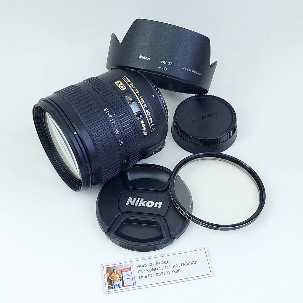 Lens nikon 18 70 f3 5 4 5 g auto focus used good