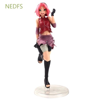 Nedfs โมเดลฟิกเกอร์ PVC อนิเมะ Haruno Sakura Hyuga Hinata Naruto Shippuden Naruto Gals ขนาด 20-23 ซม. ของเล่นสําหรับเด็ก