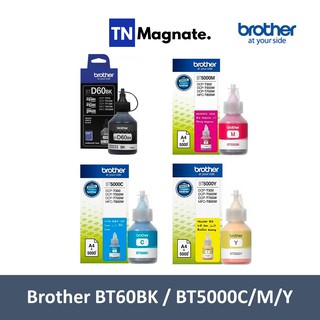 [หมึกพิมพ์] BROTHER BT-60BK/BT5000C/M/Y Set  (หมึกดำ+หมึกสี 3 สี) - 4 ขวด