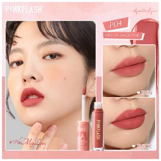 Pinkflash ลิปสติกเนื้อแมทกันน้ําติดทนนาน