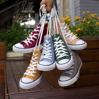 รองเท้า CONVERSE ALL STAR HI หุ้มข้อสีพื้น 👣🚧🚀 (มีหลายสี)