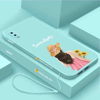 เคส Vivo Y91 Y91c Y1s ลายตัวละคร ซิลิโคน ขอบตรง เคสโทรศัพท์มือถือ ส่งเชือกเส้นเล็ก