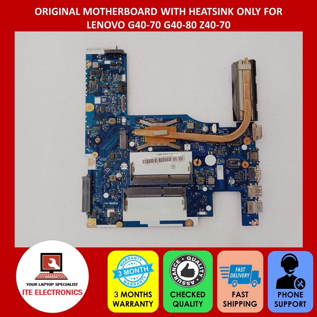 LENOVO G40-70 G40-80 Z40-70 INTEL i3-4030U 1.9GHZ DDR3 เมนบอร์ดแล็ปท็อป ACLU1 ACLU2 UMA NM-A272 REV 
