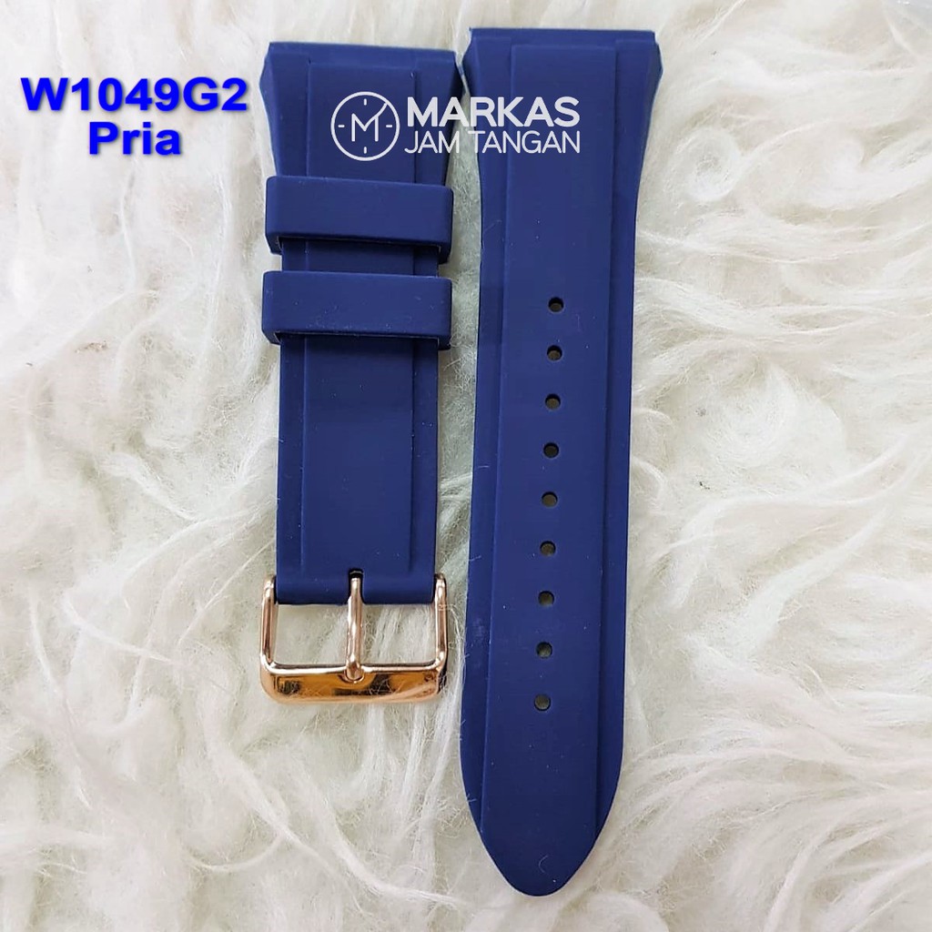 สายนาฬิกา Guess W0247G3 - W0248G5 - W1049G2 - W1094L2 - W0571L1 Blue Rubber Strap Set ORIGINAL