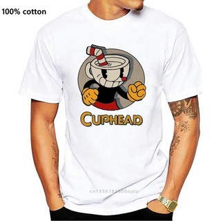 เสือยืดผู้ชาย - เสื้อยืดผู้ชายเทรนด์สุดฮอตhirtCupheadวงกลมเงาโปรไฟล์วินเทจกราฟิก231256