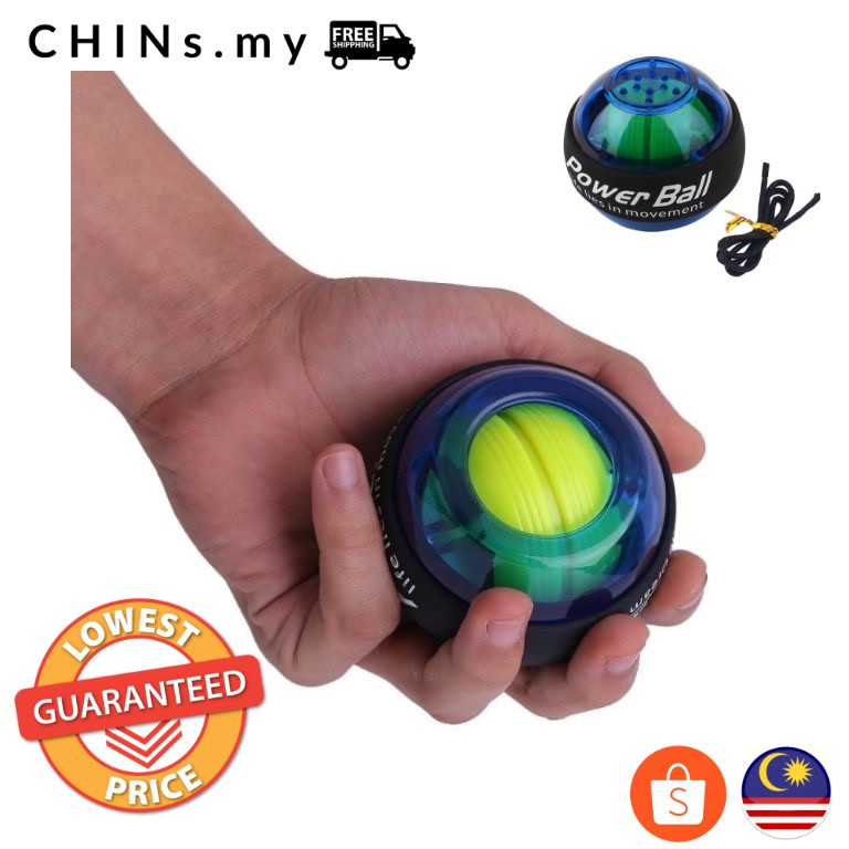Power Ball ข้อมือจริง Power Ball Gyroscope การฝึกอบรม LED ลูกบอลออกกําลังกาย