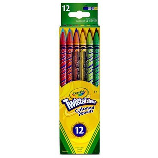 Crayola สีไม้หมุนได้ไม่ต้องเหลา12สี