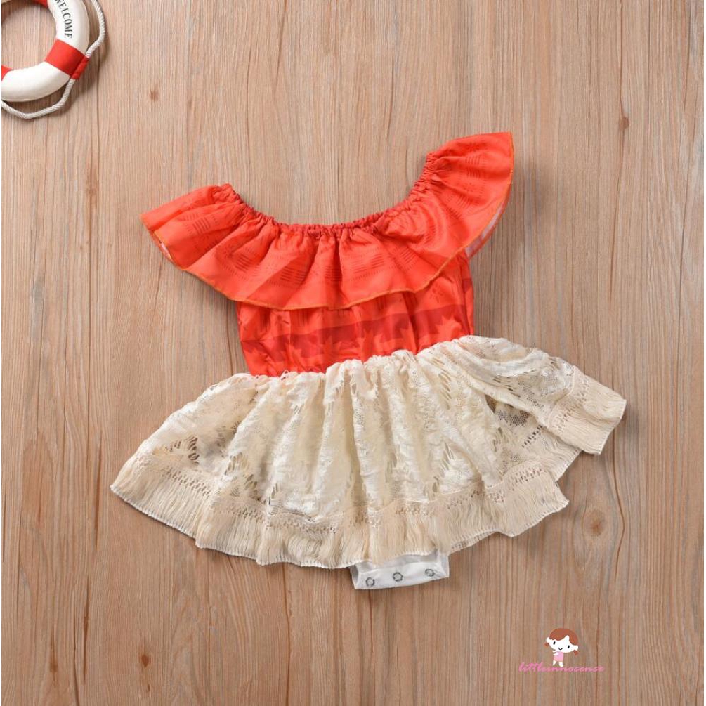 Xzq Toddler Baby Girl Kid Moana Costume Polynesian Fancy 5cyg ราคาท ด ท ส ด