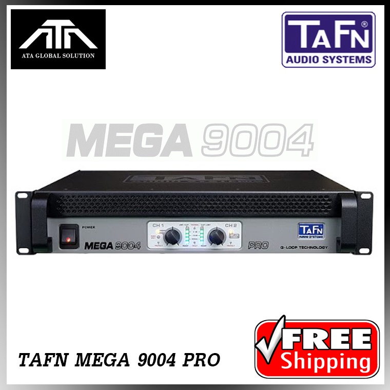 **สินค้าใหม่ รับประกัน บ.TAFN** พาวเวอร์แอมป์ TAFN MEGA 9004 PRO MEGA-9004  (ราคาต่อ 1 แท่น) MADE IN THAILAND