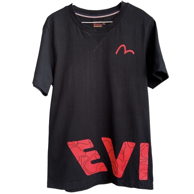 เสื้อยืดสีดำ Evisu T-shirt