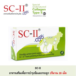 exp 06/24 SC-II อาหารเสริมเพื่อการบำรุงข้อ สุนัข 1 กล่อง [28เม็ด]