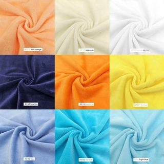 ผ้าพัชเวิร์คเนื้อนุ่ม ขนาด 45x50 ซม. สไตล์สีทึบ เหมาะสำหรับทำของเล่น