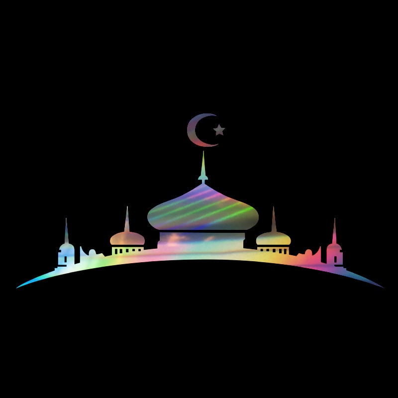 แล็ปท็อปอาหรับพระราชวังรถสติกเกอร์อิสลามมุสลิมอิสลามIslamไวนิลArt Decals Decoratonสติกเกอร์กันชนDecalsประตูหน้าต่างไวนิลสติกเกอร์ (สี:หลากสี/สีดํา/เงิน/สีแดง/สีเหลือง)