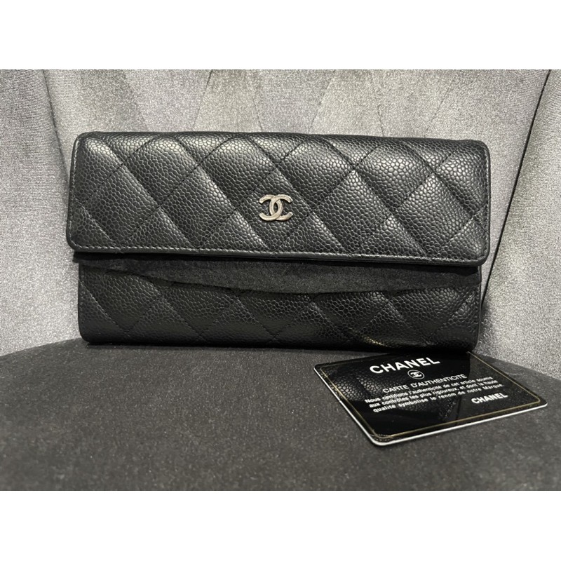 กระเป๋าสตางค์ Chanel สีดำ มือสอง