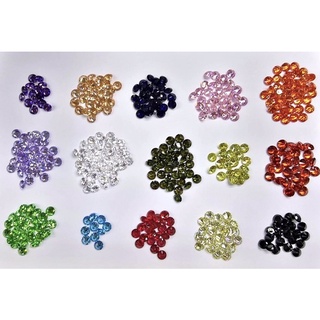 CZ 8.00mm Diamond, เพชรรัสเซียสี ทรงกลม เจียระไน. CZ 8mm Colors (English Description below)