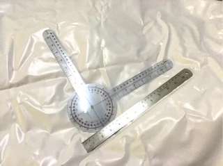 โกนิโอมิเตอร์ ไม้บรรทัด วัดองศา Goniometer มี 3 ขนาดค่ะ