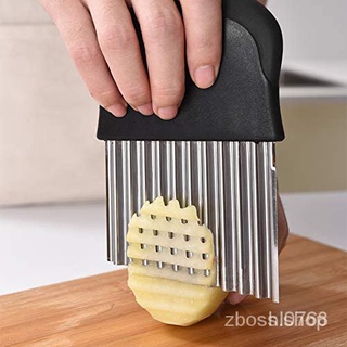 ที่หั่นผัก ที่หั่นผลไม้ Cutter Potato Knife Cutter French Fry Slicer Potato Cutter Fruit Vegetable Wavy Chopper Knife