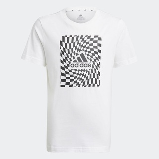 Adidas เสื้อยืด สำหรับเด็ก สีขาว KD T-Shirt Graphic GN1474 WH(700)P