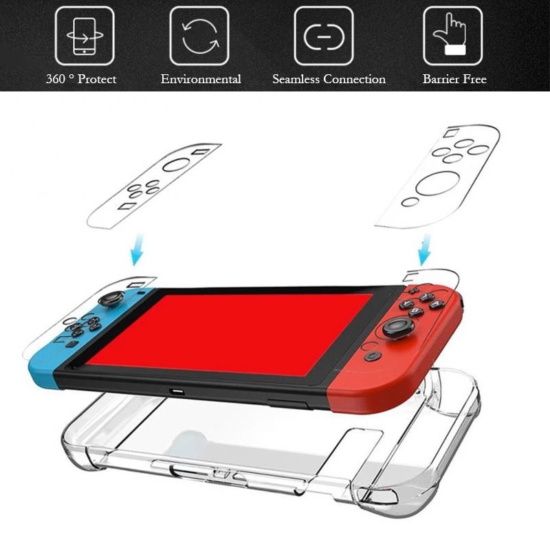 เคสใส Nintendo Switch เนื้อนิ่ม กันกระแทก Case ใส่ Dock ใส่ง่าย ได้ Nintendo Switch เคสคอนโซล เคสป้องกัน switch case