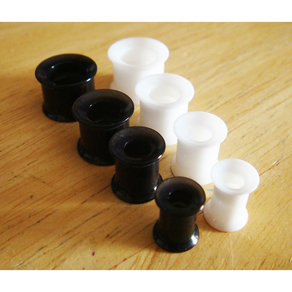 6 8 10 12 mm มิล ปากแตร จิวหู ต่างหูชาย จิวขยายหู ระเบิดหู จิวตาไก่ จิวหูตาไก่ จิวระเบิดหู Double Fl