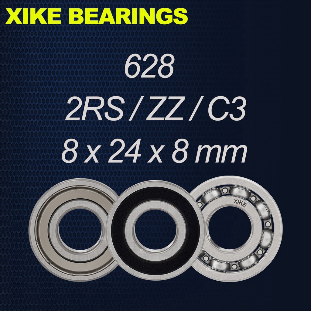 xike 628-2rs/zz/open/c3 - size 8x24x8 มม. อุปกรณ์แบริ่งเชื่อมต่อ 628/628