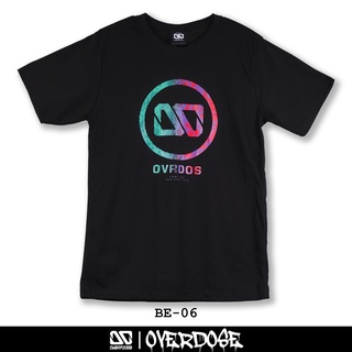 Overdose T-shirt เสื้อยืดคอกลม สีดำ รหัส BE-06(โอเวอโดส)