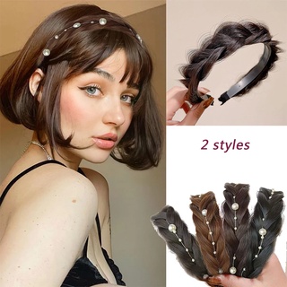 Wig Headband Braided Hair Headband Herringbone Teeth Non-Slip Braided Ladies Cute Creative Hair Accessories Headband