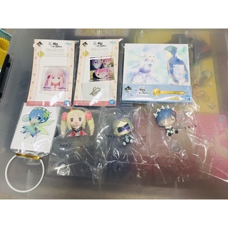 Ichibankuji - Re zero - Prize E, F, G (ของแท้)(มือ1)(lot japan)