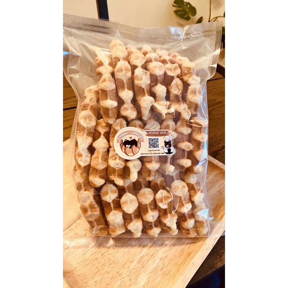 มินิครอฟเฟิลเนยสดแช่แข็ง ขนาด 30กรัม บรรจุ 21 ชิ้น ---Mini Thai Butter Croffle (30g) - 21 pcs/pack