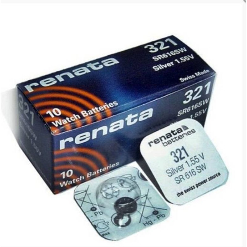 RENATA miniSR616W  1.55v CR321 ( อย่างดี ) 1 กล่อง