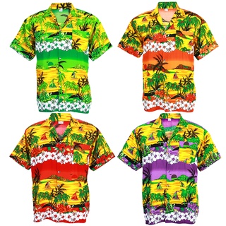 🌴 ไซส์ S เสื้อเชิ้ตฮาวาย เสื้อลายดอก Hawaiian Shirt Aloha HW250