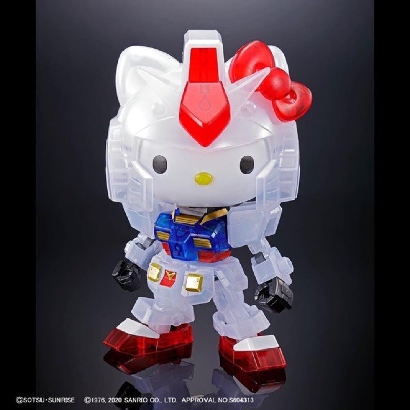 พร้อมส่ง Hello Kitty RX-78-2 GUNDAM (Clear Color) ของแท้💯%