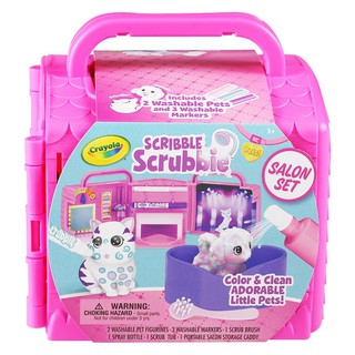 งานศิลปะ ชุดระบายสีและอาบน้ำสัตว์เลี้ยง CRAYOLA SCRIBBLE SCRUBBIES SALON SET อุปกรณ์เครื่องเขียน ผลิตภัณฑ์และของใช้ภายใน