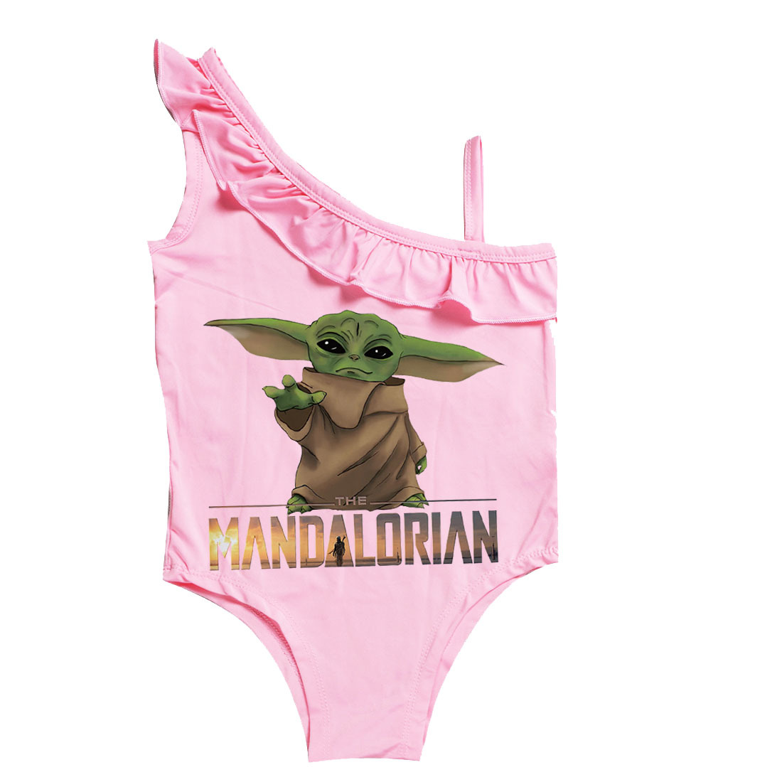 Baby Yoda Bathing Suit / Kids Children Girls Cartoon Anime Mandalorian Baby Yoda Printed Sleeveless One Shoulder Swimsuit Swimming One Piece Bodysuit Swimwear à¸¥à¸à¹à¸«à¸¥ à¸­ 153 - My kids love baby yoda!